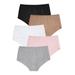 Plus Size Women's Stretch Cotton Brief 5-Pack by Comfort Choice in Basic Pack (Size 8) Underwear