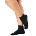 Plus Size Women's No-Show Socks by Comfort Choice in Black Pack (Size 1X) Tights