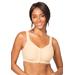 Plus Size Women's Stay-Cool Wireless Posture Bra by Comfort Choice in Nude (Size 52 C)