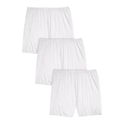 Plus Size Women's Cotton Bloomer 3-Pack by Comfort Choice in White (Size 7) Panties