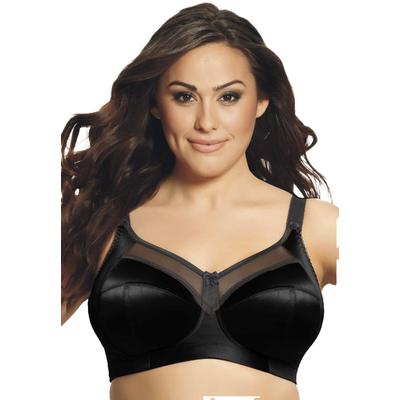 Plus Size Women's Goddess® Keira Satin Wireless Bra by Goddess in Black (Size 46 H)