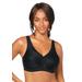 Plus Size Women's Glamorise® Magic Lift® Medium-Impact Wireless Sport Bra 1005 by Glamorise in Black (Size 38 I)