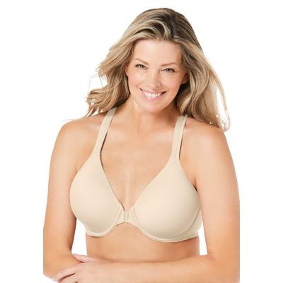 Plus Size Women's Brigitte Racerback Front-Close Seamless Underwire Bra by Leading Lady in Nude (Size 38 C)