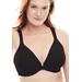 Plus Size Women's Brigitte Racerback Front-Close Seamless Underwire Bra by Leading Lady in Black (Size 46 A)