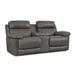 Palliser Furniture Finley 82" Leather Match Pillow Top Arm Reclining Loveseat Leather Match in Gray | 40 H x 82 W x 38.5 D in | Wayfair