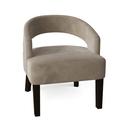 Barrel Chair - Poshbin Carly 27" Wide Barrel Chair Polyester/Velvet in Brown | 31 H x 27 W x 27 D in | Wayfair 1053-BellaToast-DarkBrown