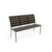 Telescope Casual Bazza Aluminum Stacking Park Outdoor Bench Metal in Gray | 35.75 H x 56 W x 26 D in | Wayfair 8Z4YP4001