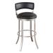 Ivy Bronx Albion Swivel Bar & Counter Stool Upholstered/Metal in Black | 41.5 H x 16.5 W x 16.5 D in | Wayfair 0E506796CDFF4FD3B69E68913EE1530E