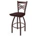 Holland Bar Stool 820 Catalina Swivel Bar Stool Wood/Metal in Brown | 39 H in | Wayfair 82025BZDCMpl