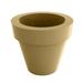 Vondom Maceta - Resin Pot Planter - Lacquered - Self- Watering Plastic in Brown | 13.75 H x 15.75 W x 15.75 D in | Wayfair 40140F-BEIGE