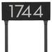 Montague Metal Products Inc. Floating 1-Line Lawn Address Sign Metal in Black | 6 H x 16.5 W x 1 D in | Wayfair HMP-044-L-B-TT