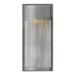Hinkley Shelter 1 - Bulb Integrated LED Outdoor Flush Mount Metal in Gray | 13 H x 6 W x 3.8 D in | Wayfair 1340HE