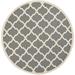 Gray 48 x 0.25 in Area Rug - Winston Porter Herefordshire Geometric Dark Indoor/Outdoor Area Rug, Synthetic | 48 W x 0.25 D in | Wayfair