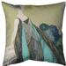 East Urban Home Art Nouveau Beaded Dress Woman Throw Pillow Cover Polyester in Gray/Yellow | 18 H x 18 W x 1.5 D in | Wayfair