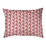 Tucker Murphy Pet™ Chen Skyscrapers Pattern Outdoor Dog Pillow Polyester in Red/Brown | 6 H x 28 W in | Wayfair 4C4A49A8670B4C188096A7C9A476B2CA