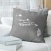 East Urban Home Sweet Throw Pillow Down/Feather/Polyester in Gray | 16 H x 16 W x 3 D in | Wayfair 1D3276FD8BC44F7297470388CA3483DC