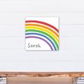 Harriet Bee Jose Rainbow Personalized Canvas Art Canvas | 16 H x 16 W x 1.25 D in | Wayfair C47691D7BF9C4BA7BF3D09A822A8E99C
