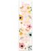 East Urban Home Though She Be But Little Floral Personalized Growth Chart Canvas in Pink | 39 H x 10 W x 0.1 D in | Wayfair