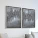 Wrought Studio™ 'Fog' by Martin Edwards - Floater Frame Painting Print Wood/Canvas in Brown/Gray | 36 H x 72 W x 1.5 D in | Wayfair