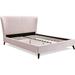 George Oliver Adele Low Profile Platform Bed Upholstered/Polyester in Pink | 45.47 H x 72.05 W x 87.8 D in | Wayfair