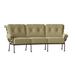 Woodard Terrace 114" Wide Patio Sofa w/ Cushions Metal in Brown | 38 H x 114 W x 48 D in | Wayfair 790064-48-87N