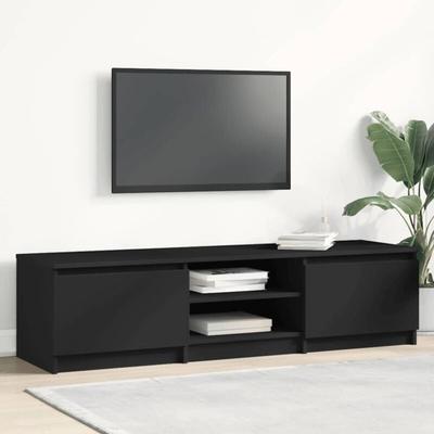 TV-Schrank,TV-Möbel Schwarz 140x40x35,5 cm Holzwerkstoff Vidaxl