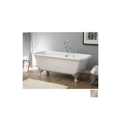 Cheviot Spencer Cast Iron 67 Inch Clawfoot Bathtub - Continuous Rolled Rim - No Faucet Drillings 2173-WW-PN