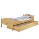Erst-Holz Einzelbett Kiefer 90x200 mit Lattenrost, Matratze und Bettkasten 60.30-09MS4
