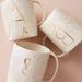 Anthropologie Dining | Anthropologie Gilded Shapes Ceramic Mug Gold Speck | Color: Gold/White | Size: Os