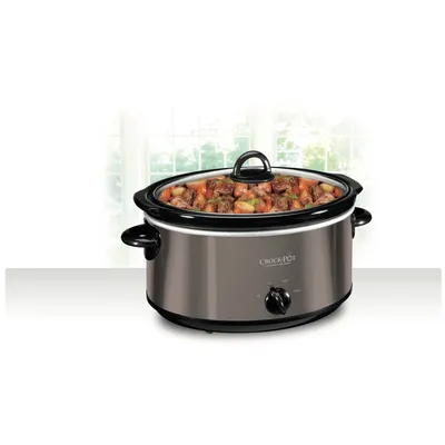 Black for sale online Crock-Pot SCV800-B 8-Quart Oval Manual Slow Cooker 