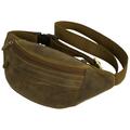 STILORD 'Terry' Leather Waist Belt Bag Vintage Bum Bag for Men and Women Genuine Leather Belt Pouch for Dog Walking Running Pack Festival Bag, Colour:Middle Brown