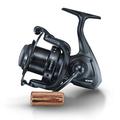 Sonik XTRACTOR 5000 Black - Big Pit Carp Reel with Quick Drag Front Brake - Fishing Reel for Carp Fishing - Long Throw Reel with Classic Wooden Handle