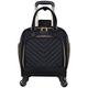 Kenneth Cole Damen Madison Quadratisches Hardside Chevron Erweiterbares Gepäck, Schwarz, 2-Piece (20" Carry On + Tote), Madison Square Gepäckstück mit Zickzackmuster, erweiterbar