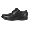 Geox Boys' Jr Federico C School Uniform Shoe, black, 6.5 UK
