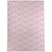 KAVKA DESIGNS Wild Low Pile Carpet Straight Rectangular Chair Mat in Pink/White | 60 W x 144 D in | Wayfair MWOMT-17304-3X5-TEL10619