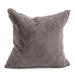 Howard Elliott Square Faux Fur Pillow Cover & Insert Faux Fur in Gray | 20 H x 20 W x 6 D in | Wayfair 3-1093