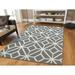 White 24 x 0.5 in Area Rug - World Menagerie Banner Oriental Wool Gray Indoor/Outdoor Use Area Rug Wool | 24 W x 0.5 D in | Wayfair