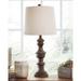 Ophelia & Co. Paulornette 28" Table Lamp Resin/Fabric in Brown | 28 H x 13 W x 13 D in | Wayfair 15204A5D9B5F4DA6958DDAAE91484269