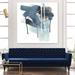 Orren Ellis 'Incidental Indigo III' by June Erica Vess - Wrapped Canvas Painting Print Canvas in Blue/Gray/Green | 72 H x 72 W x 1.5 D in | Wayfair