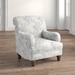 Armchair - Lark Manor™ Anayancy 33.5" Wide Armchair Other Performance Fabrics in Blue/White | 39.5 H x 33.5 W x 39.5 D in | Wayfair
