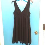 American Eagle Outfitters Dresses | Aeo Semi Sheer Little Black Dress Empire Waist | Color: Black | Size: 6