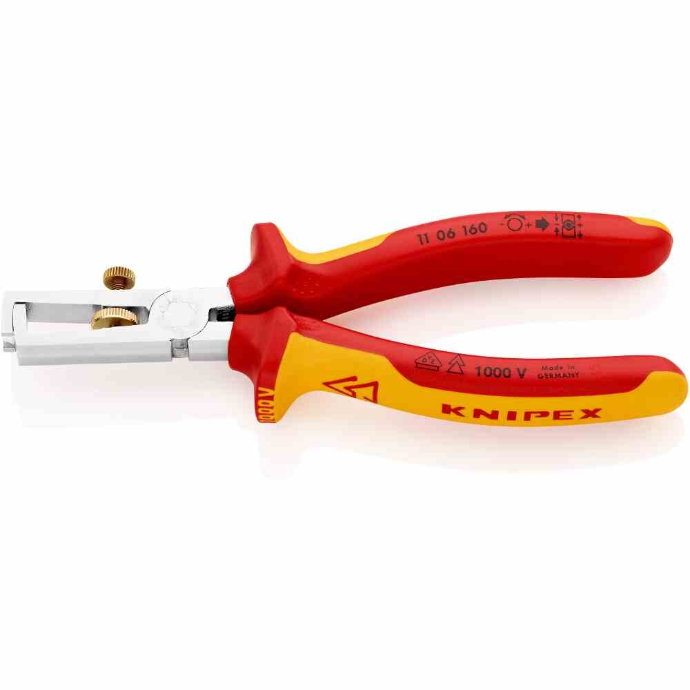 KNIPEX Abisolierzange, Isoliert, 10mm², VDE geprüft, 2-Komponenten Image