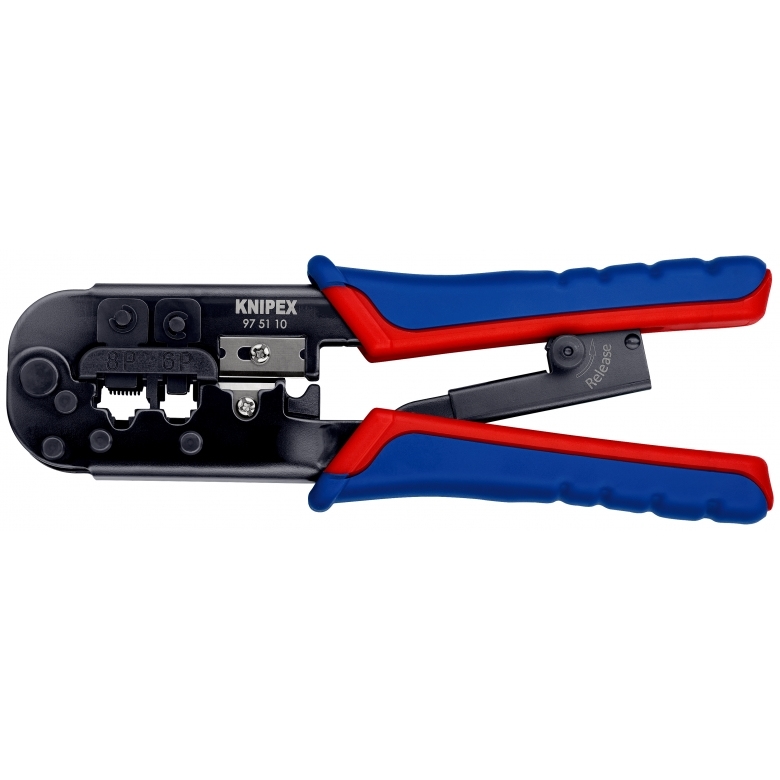 Knipex 97 51 10 Crimpwerkzeug Schwarz, Blau, Rot Image