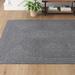 Gray 60 x 0.5 in Indoor/Outdoor Area Rug - Sand & Stable™ Leroux Charcoal Area Rug Polypropylene | 60 W x 0.5 D in | Wayfair