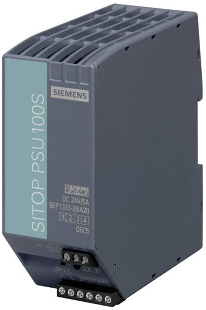 Siemens SITOP PSU100S 24 V/5 A Hutschienen-Netzteil (DIN-Rail) 24 V/DC 5 A 120 W Anzahl 6EP13332BA20 Image