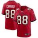 Men's Nike Mark Carrier Red Tampa Bay Buccaneers Game Retired Player Jersey