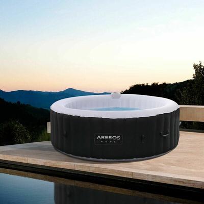 Whirlpool aufblasbar In- & Outdoor 6 Personen 208 cm 130 Massagedüsen mit Heizung 1.000 Liter Inkl.