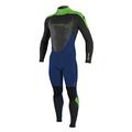 O'Neill Wetsuits Jungen Epic 5/4mm Back Zip Full Wetsuit Neoprenanzug, Navy/Black/Dayglo, 8