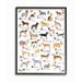 Stupell Industries Chic Alphabet Of Dogs w/ Floral Detail by Melissa Want - Graphic Art Print in Green | 30 H x 1.5 D in | Wayfair ab-539_fr_24x30