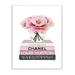 Stupell Industries Blooming Pink Florals Above Women's Fashion Books by Amanda Green - Graphic Art Print in Brown | 19 H x 13 W x 0.5 D in | Wayfair